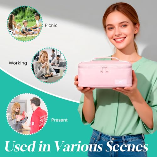 NOL Insulated Lunch Bag for Adults (Pink / Small (4.5 Liters))