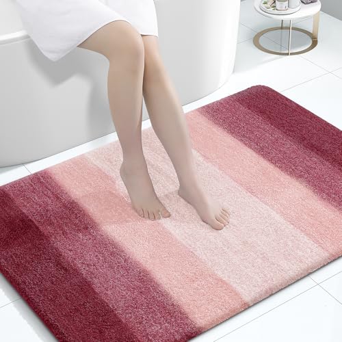 Large Bathroom Rugs 44x32 (44" X 32" / Red)