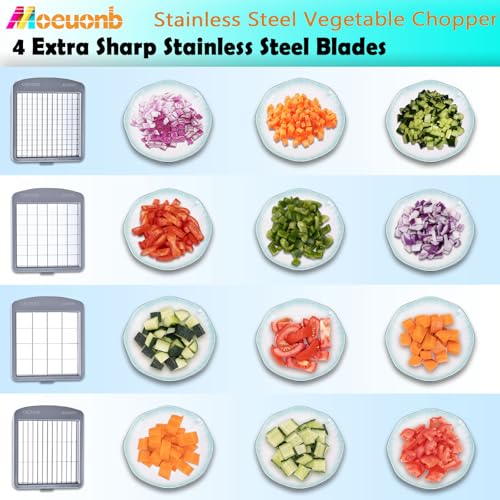 Vegetable Chopper Veggie Cutter Onion Food Potato Tomato Dicer With Blade (4 Blade)