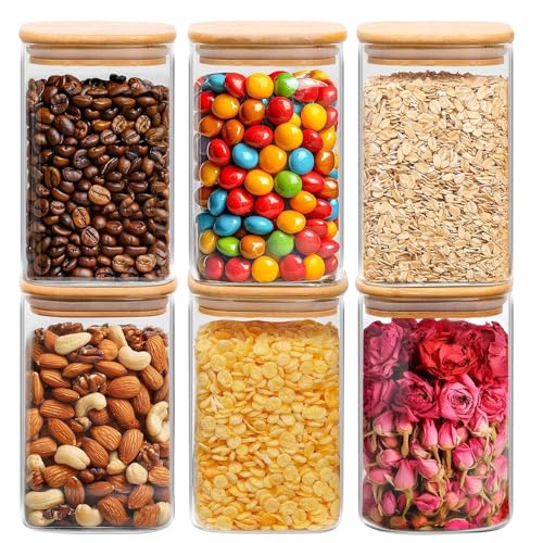 Glass Storage Containers with Lids 1.2 Qt (6 Count)