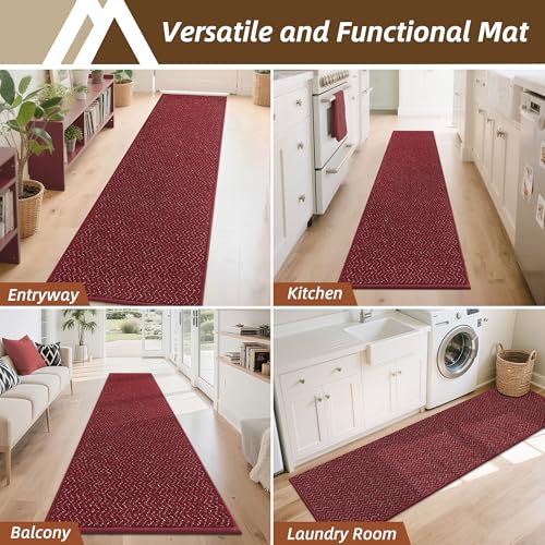 Hallway Runner Rugs Non (Red / 2'7"x10')