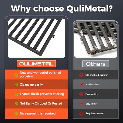 18.75 Inch Cast Iron Grill Grates for Weber Genesis II 300 Series (18.75" Weber Genesis II 300)