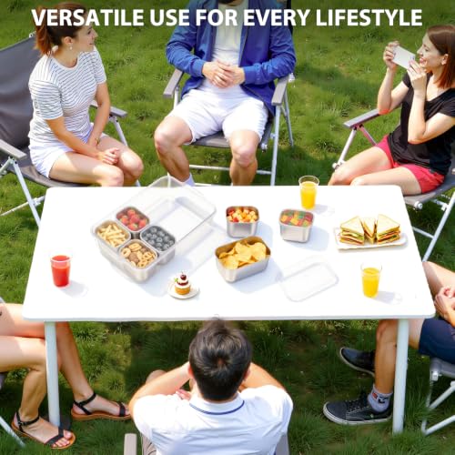 Snackle Box Container (7 Compartment (13.38"L x 9.25"W x 3.54"H))