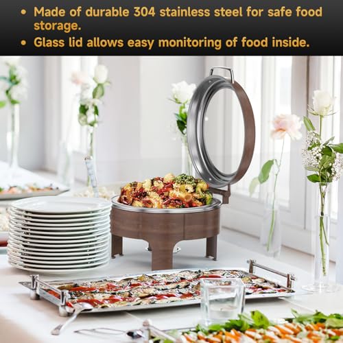 Chafing Dishes for Buffet (Wood Color)