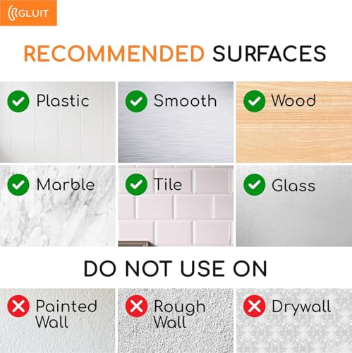Adhesive Wall Hooks for Hanging Heavy Duty No Drill (Medium, 40 pcs)