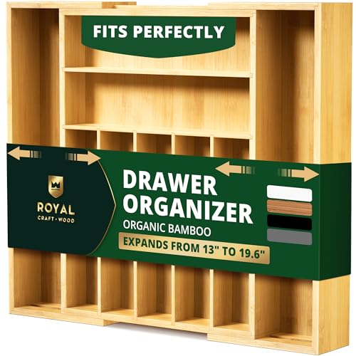 Luxury Bamboo Kitchen Drawer Organizer
