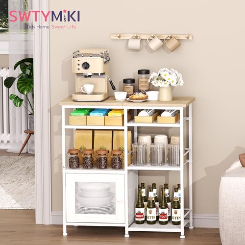 Coffee Bar Cabinet Station (White)