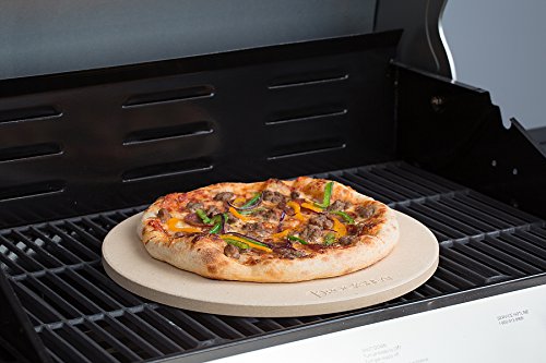 K ROCKSHEAT 15 Inch Round Pizza Stone for Oven Grill BBQ (15" Dia)
