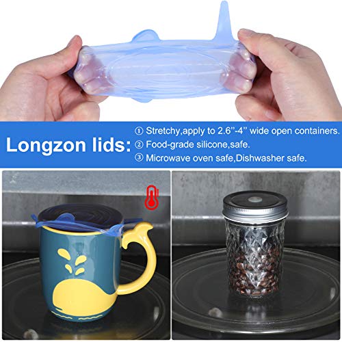 24 Pcs Silicone Stretch Food Covers