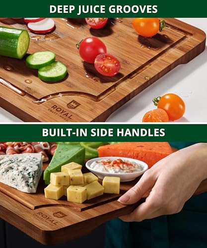 Wooden Cutting Boards for Kitchen Appliances (3-Piece / Brown)