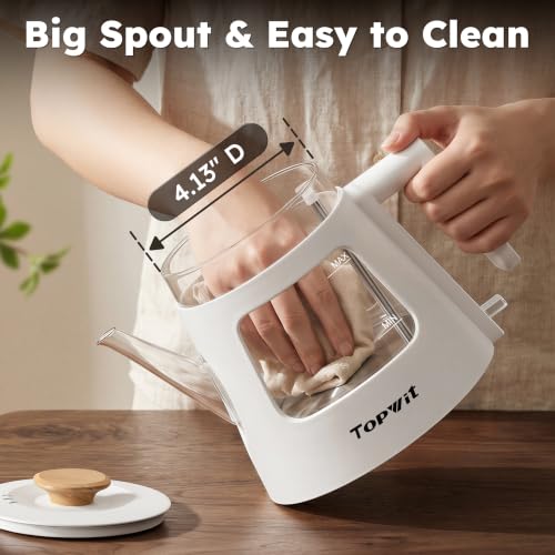 1L Gooseneck Electric Tea Kettle (1.1 Quarts / D(White))