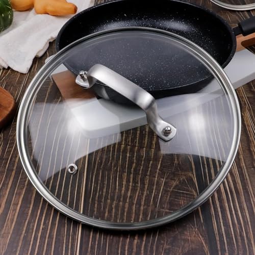 10 Inch Glass Lid for Lodge Cast Iron Skillet (10 In)