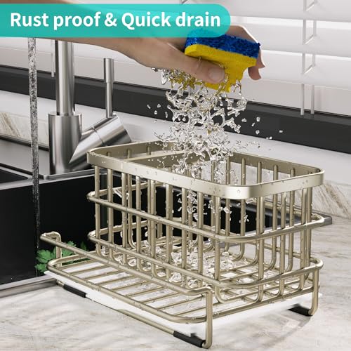 Kitchen Sink Caddy Organizer (Brushed Nickel)