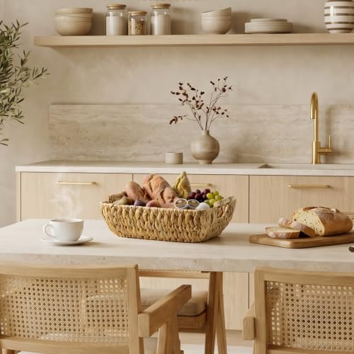 Wicker Baskets for Organizing (Natural(Water Hyacinth) / Medium)