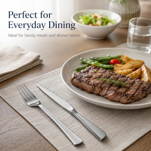 12 Piece Steak Knife and Fork Set for 6 (4.5")