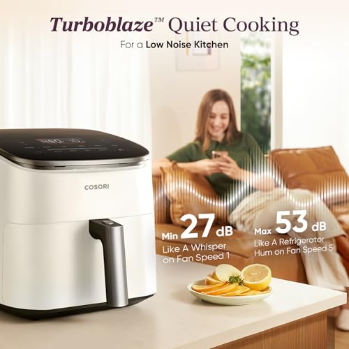 TurboBlaze Smart Air Fryer 6 Qt (Air fryer / Cream)