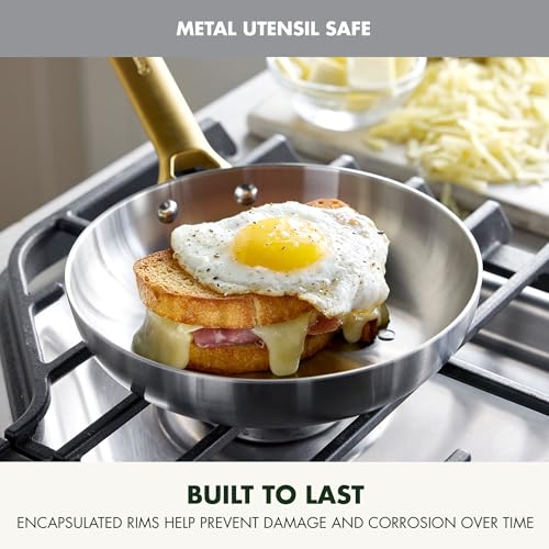 Stainless Steel Tri (10" & 12" Frying Pan Skillet Set / Stainless Steel)