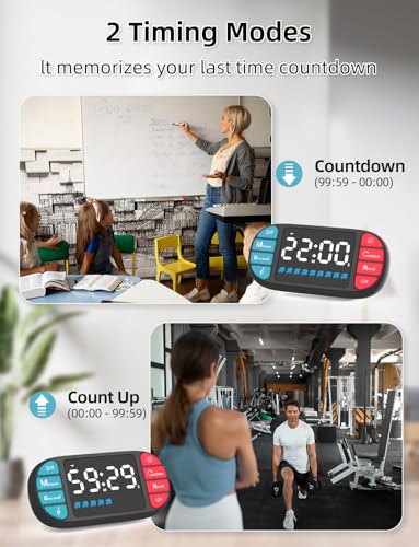 Magnetic Digital Kitchen Timer for Classroom Countdown