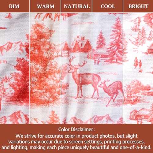 Double Oven Mitts 100% Cotton Double Oven Glove (120 - Winter Jouy / 7" x 35" (Double Oven Mitt))