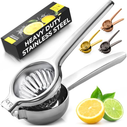 Lemon Squeezer Stainless Steel with Premium Quality Heavy Duty Solid Metal Squeezer Bowl