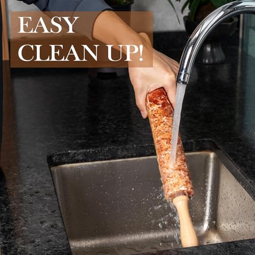 Marble Rolling Pin (Red Marble)