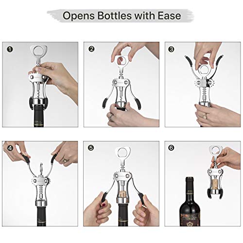 Wine Opener with Silicone Wine Vacuum Stopper