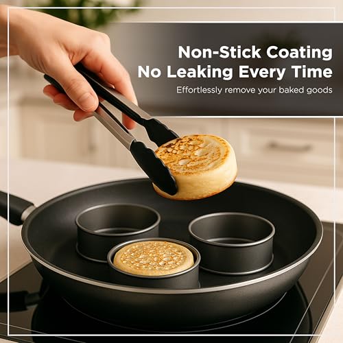 Crumpet Rings Nonstick 3.5 inch