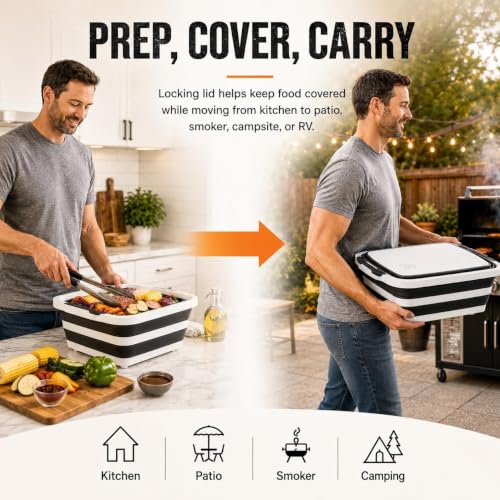 BBQ Prep Tub 30L Black XX (Black / XX-Large)