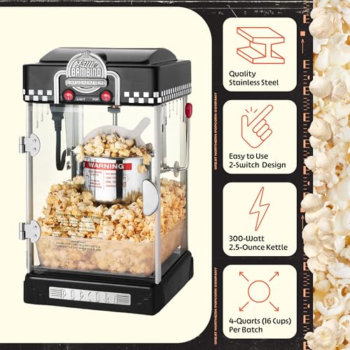 Popcorn Little Bambino 2.5oz Popcorn Machine (Black)