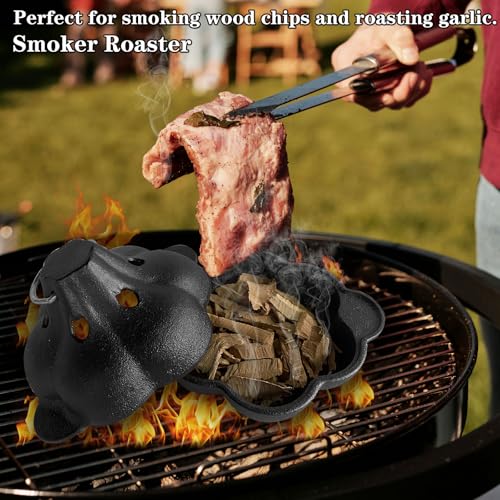 Cast Iron Smoker Box & Pre (Smoker Roaster B)