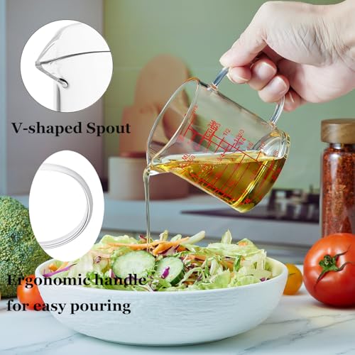 Ackers Mirror Graduated Glass Measuring Cup (8OZ Mirror Graduated)
