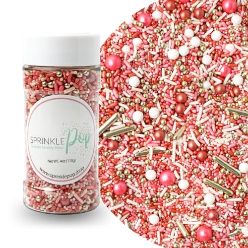 Vintage Rose Gold Sprinkle Mix (Rose Gold, Blush Pink, White, Gold)