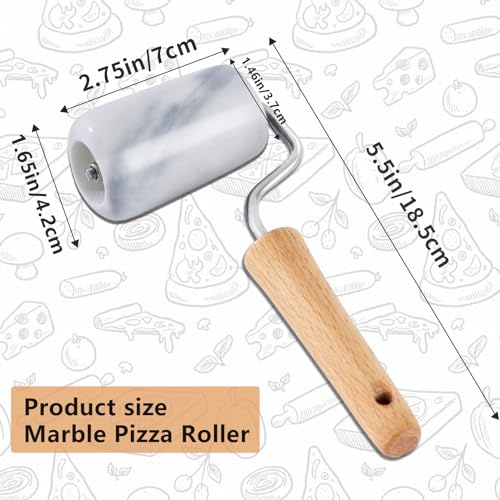 Marble Rolling Pin Non (Type 3 White)