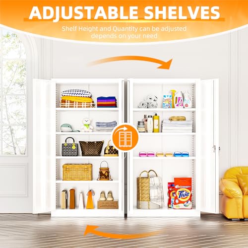 Storage Cabinet (White / 71")