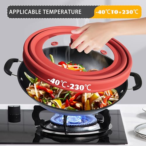 Microwave Splatter Cover (Red / 10.8 inch)