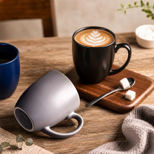 16 oz Coffee Mugs Set of 6 (Multicolor)