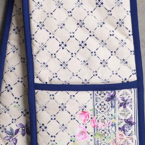 Double Oven Mitts 100% Cotton Double Oven Glove (015 - Faience / 7" x 35" (Double Oven Mitt))