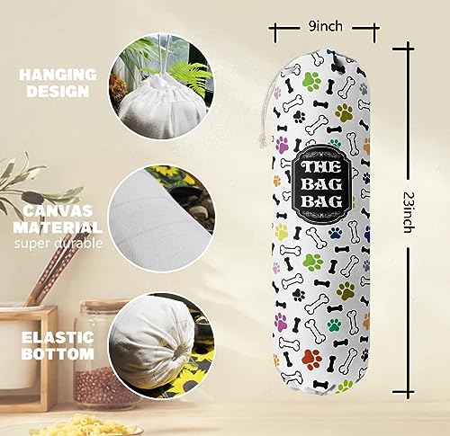Grocery Bags Holder Organizer For Shopping Bags (Dog 10)