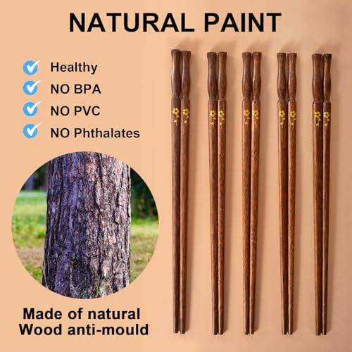 5 Pairs Chopsticks Set