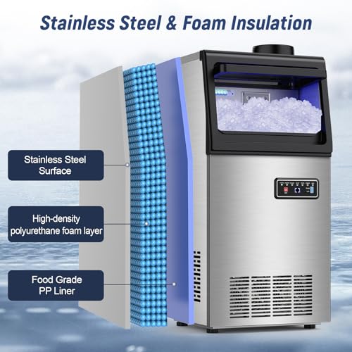 Nugget Ice Maker Machine (Stainless Steel)