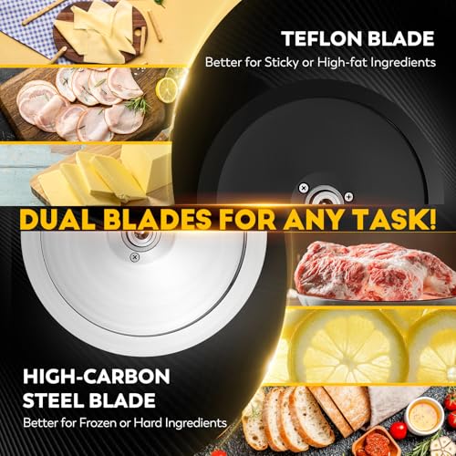 Meat Slicer Machine with Teflon Non (Dual Blades Blade)