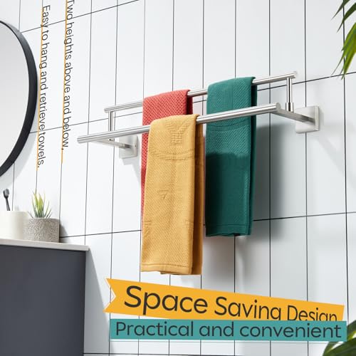 Hand Towel Holder Brushed Nickel Bathroom Rack 20 (Brushed Nickel / 20-Inch)