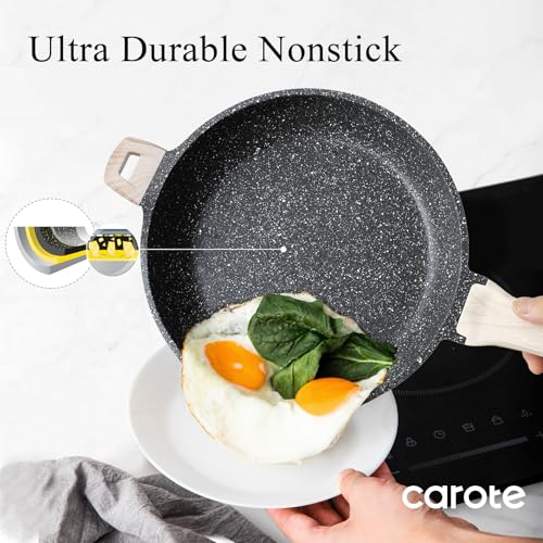 12.5 inch Nonstick Frying Pan (Black / 12.5")