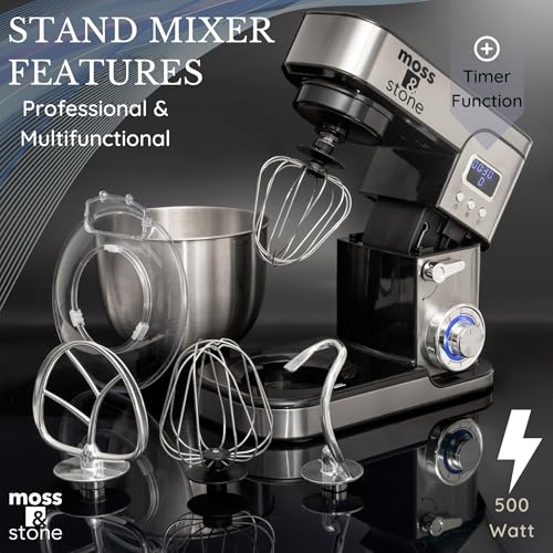 Stand Mixer With Lcd Display (Stainless Steel LCD)