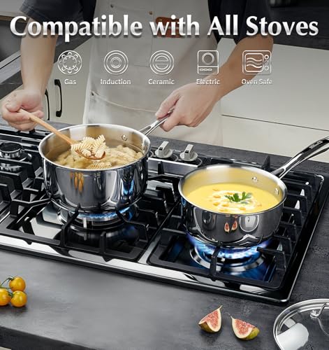 Tri Ply Stainless Steel Cookware Set 10 Piece (18 Pcs)