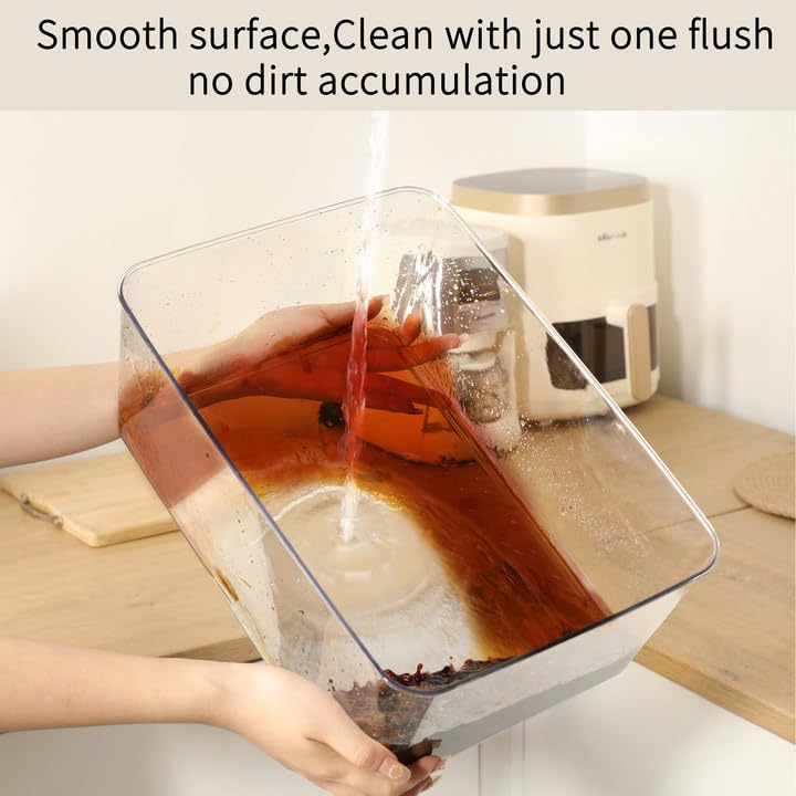 Clear Storage Bins With Lids (3L+2S)