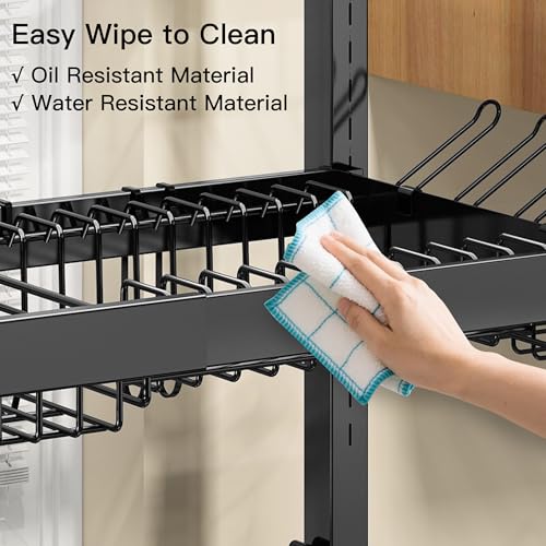 Over The Sink Dish Drying Rack (Black / 3 Tier, Over Sink)