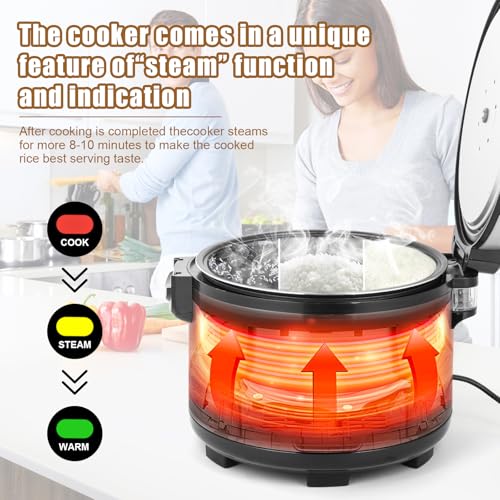 Commercial Rice Cooker & Warmer 84 Cups (15 Liter Rice Cooker)