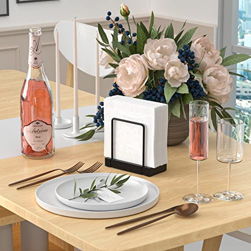 Napkin Holder for Table (Totally Black / 5.78 x 2.51 x 5.04 inches)