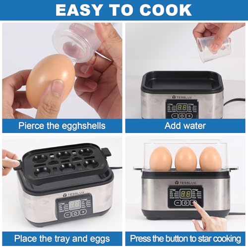 Electric Egg Cooker (Silver)